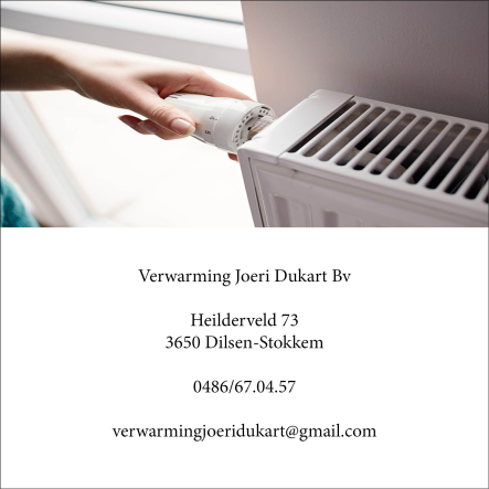 Verwarming Joeri Dukart BV